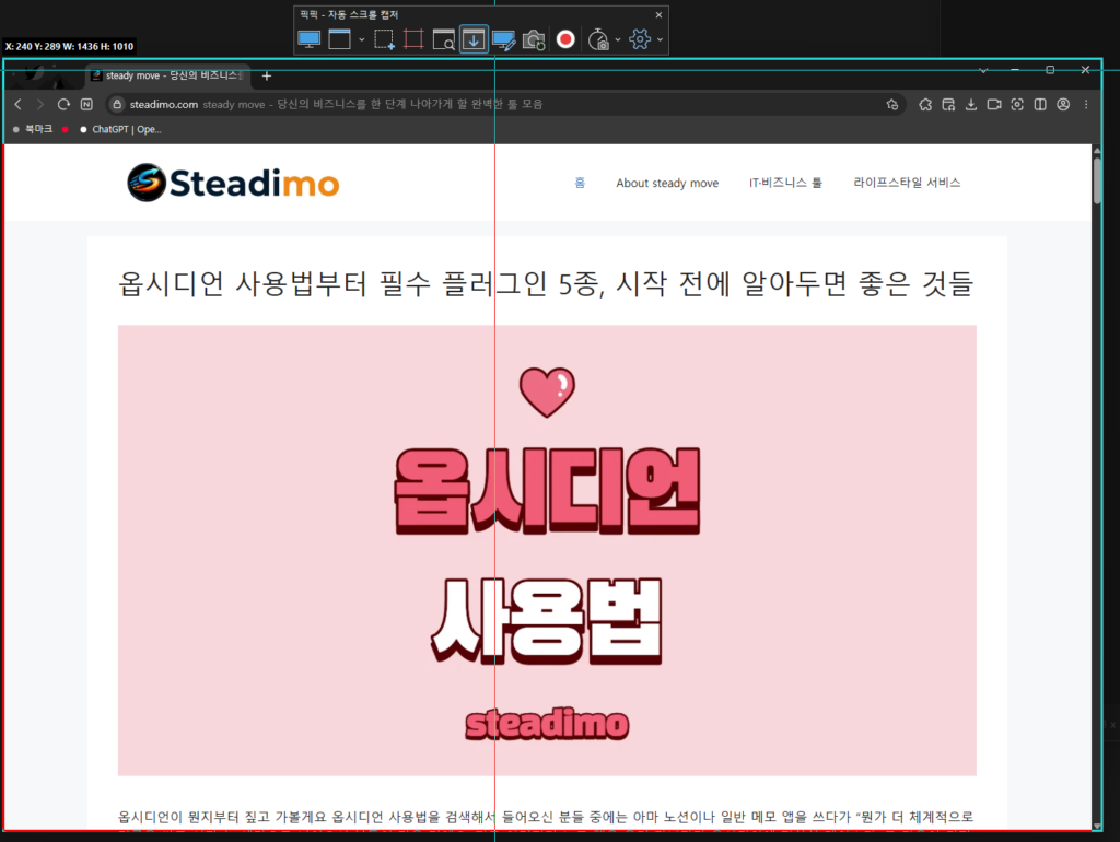 픽픽 툴바 설명6